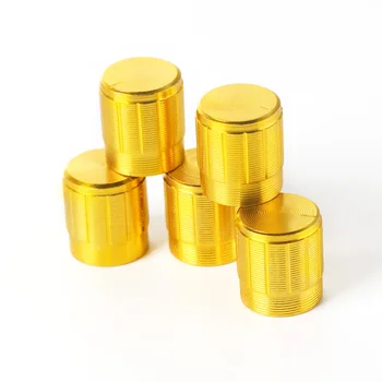 10PCS WH148 15*17 mm Potenciometra Rokturi Klp Zelta Alumīnija Sakausējuma Poga Caps