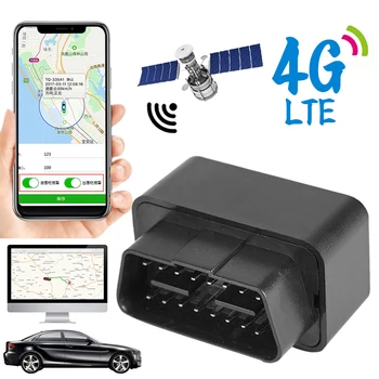 2G 4G Mini OBD GPS Tracker 12V-24V Auto pretaizdzīšanas Signalizācijas Izsekošanas Ierīce SMS Zvanu Geofence Locator Bezmaksas aplikācija iOS Andriod