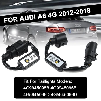 2gab Dinamisku Pagrieziena Signāla Indikators LED Taillight Add-on Modulis kabeļvadu Josta Astes Gaismas, Audi A6 4G 2012~2018 Black