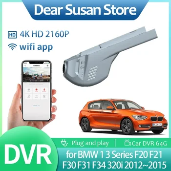 4K Auto DVR Video par BMW 1 3 Series F20 F21 M135i F30 F31 F34 320i 2012~2015. gadam Braukšanas Ieraksti Kamera Nakts Redzamības HD Piederumi