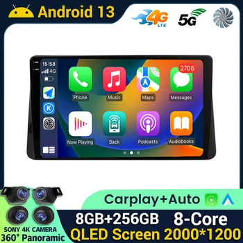 Android 13 Mitsubishi L200 5 2018 - 2020 Carplay Auto Radio Multimediju Atskaņotājs, 2Din DVD GPS Galvas Vienības 5G WIFI Autoradio SWC BT