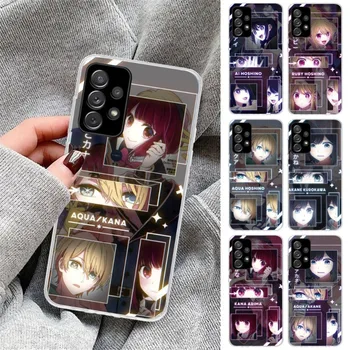 Anime Oshinoko AI Mobilo Tālruni Gadījumā, ja Samsung Galaxy S23 S21 S22 Plus Ultra A12 A32 A53 Skaidrs, Tālruņa Vāciņu Būtiska