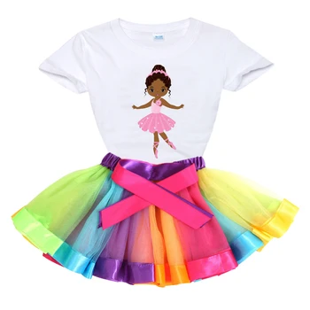 Apģērbs Bērniem, Meitenēm, Apģērbu Kleita Komplekti 2023 Vasaras Modes Tutu Kleita+Īss T Krekls 2 Gab. Komplekts Bērniem Meitene Apģērbs Apģērbs, Komplekts