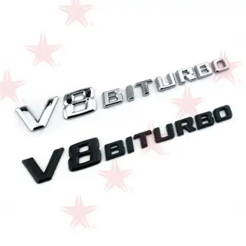 Auto Auto Emblēma Transportlīdzekļa Logo BITURBO Elblem Žetons piemērots Mercedes Auto Virsbūves Uzlīme
