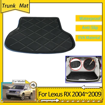 Auto Bagāžnieka Paklājiņš par Lexus RX 300 RX300 Piederumi 2004~2009 2007 Ūdensizturīgs Anti-slip Pad Kravas Boot Starplikas, Renes Aizsardzības Paklāju