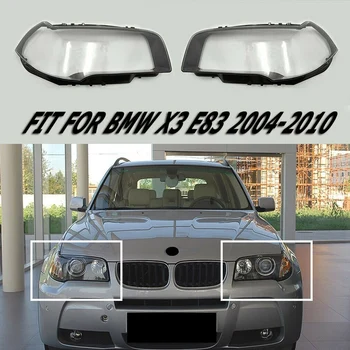 Auto Lukturu Vāks Apvalks Pārredzamu Lēcu Lampshdade Priekšējo Lēcu Lampas Ēnā-BMW X3 E83 2003-2011