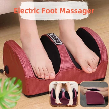 Elektriskā Foot Massager Infrasarkano Apkures Terapijas Šiatsu Masāža Teļu Rrollering Vibrators Atpūta Dziļi Kāju Muskuļu Sāpju Atvieglojums