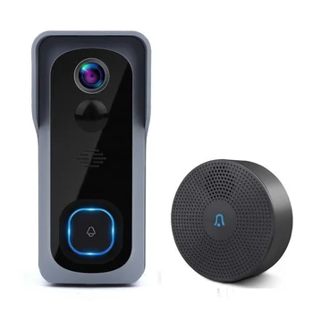 Home Security Bezvadu WiFi Smart Video Durvju IS Nakts Redzamības Vizuālā Domofons Gredzenu, Wi-Fi Video Durvju kameru