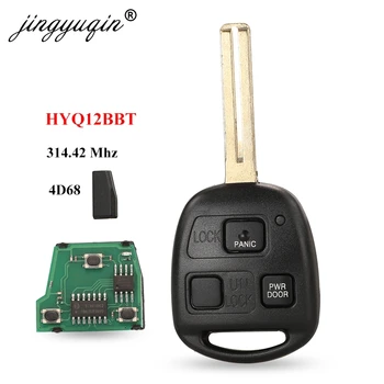 jingyuqin Tālvadības Atslēgu 3 Pogas 4D68 Čipu 314.4 MHz FOB par Lexus RX330 RX350 RX400h HYQ12BBT 89070-48821