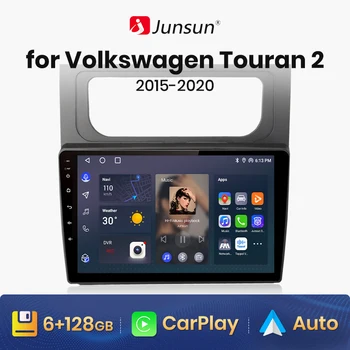 Junsun V1 AI, Balss Bezvadu CarPlay Android Auto Radio Volkswagen Touran 2 2015-2020 4G Auto Multimediju GPS 2din autoradio