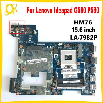 LA-7982P Mainboard Lenovo Ideapad G580 P580 klēpjdators mātesplatē FRU: 90000119 90001175 90001508 HM76 HD 15.6 collu DDR3 Pārbaudīta
