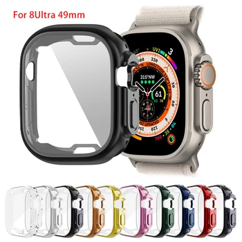 Lietā Par Apple iwatch Ultra 49mm Smartwatch Aksesuāri Ekrāna Aizsargs, Ja Pilna Aizsardzības Mīksto Segumu iWatch Ultra 49mm