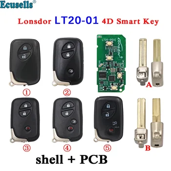 Lonsdor 4D Universālais Smart Key Automašīnas, Tālvadības Keyless par K518 un KH100+ par Lexus Atbalsta Valdes A433 F433 5290 3370 0140
