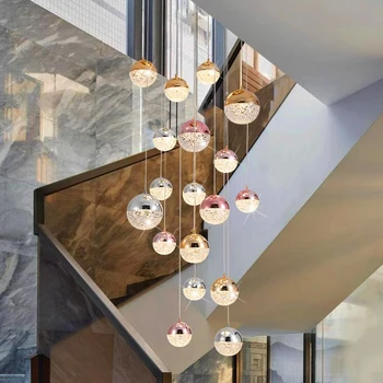 Mūsdienu interjera led apgaismojums kulons gaismas lampas forstaircase Lustras, lai dzīvojamās istabas dekors gaismas iekštelpu apgaismojums