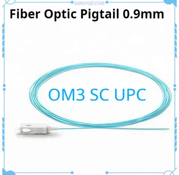OM3 SC UPC Optisko Šķiedru Bize 0.9 mm Simplex PVC, 10 Gigabit Multi Mode Augstas Kvalitātes Bezmaksas Piegāde 