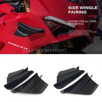 Par Ducati Panigale V4 V2 899 959 1198 1199 1299 Panigale R S Motocikla Winglet Pusē Spoilers Vēja Plūsmas Nosaka Ārējie Aptecētājs