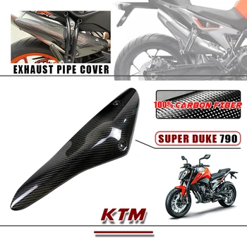 Par KTM Superduke 790 2018 2019 2020 2021 2022 100% 3K Pilnībā Sausā Oglekļa Šķiedras Izplūdes Vāciņu, Motocikla Struktūra Aptecētājs Komplekti Daļas