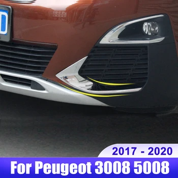 Par Peugeot 3008 5008 GT 2017 2018 2019 2020 Hibrīda Automašīnas Priekšējo Miglas lukturu Apdare Segumu Piederumi