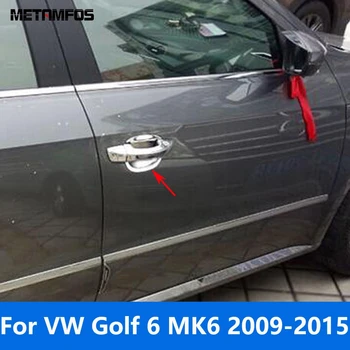 Par Volkswagen, VW Golf 6 MK6 2009. - 2011. gadā 2012. gadā 2013. gadā 2014. gadā 2015. gadam Ārējie Durvju Rokturi Bļodas Vāku Apdare Aizsardzības Klp Eksterjera Aksesuāri