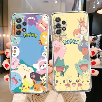 Pokemon Monster Case for Samsung Galaxy A52 A72 A73 A13 A34 A54 A21s A33 A53 A12 A22 A23 A24 A11 A14 A41 A31 A32 Vāciņu