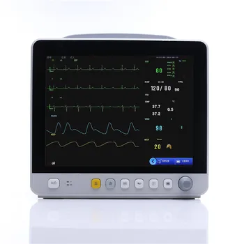 Portatīvo 18-12 Kanāls Pet EKG Mašīna ar Ratiņiem Bezvadu Elektrokardiogrammas Monitoru Izraisa Veterināro Dzīvnieku Pia EKG Mašīna