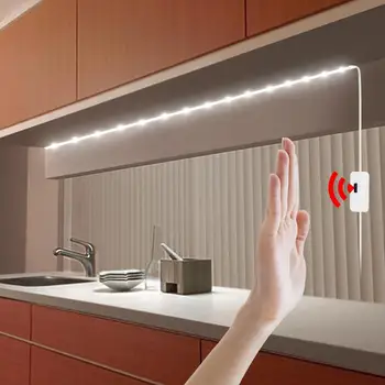 Smart Lampas PIR Kustības Sensoru Rokas Skenēšanas LED Nakts gaisma 5V USB LED IP65 Sloksnes Ūdensizturīgs Lentes Guļamistaba, Mājas Virtuve, Skapis Dekori