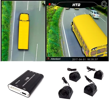 SZDALOS Putnu Skata kameras Sistēmu, skolas autobusu HD 3D 360 Surround View Sistēmu, 1080P DVR G-Sensors