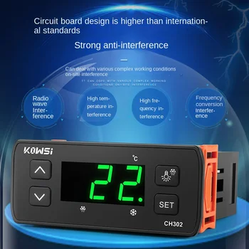 Termostats KWS-CH302 Inteliģentās Temperatūras regulators Dubultā Sensors Saldēšanas Atkausēšanas Signalizācijas Temperatūras regulators Rīki