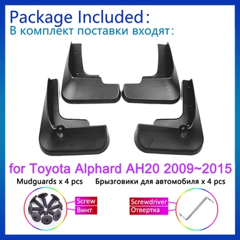 Toyota Alphard Vellfire 20 AH20 2009 2010 2011 2012 2013 2014 2015 Dubļu Sargi Dubļusargi Fender Splash Priekšējo Riteņu Piederumi