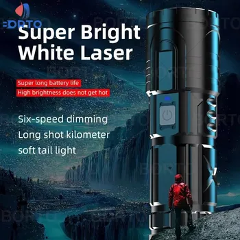 Uzlādējams X2 LED Lukturītis Zoom Super Spilgts Lukturītis ar 5 Apgaismojuma Veidiem, augstas Lūmeni Taktiskais Lukturītis Kempings Āra