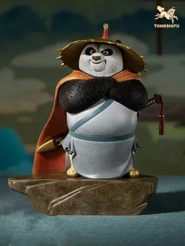 Vara Amatniecības Ķīnas Multiplikācijas Filmu Kung Fu Panda Dzīvnieku Statuetes Panda Skulptūru Mājas Darbvirsmas Dekoru Mākslas Kolekcija Biznesa Dāvanu